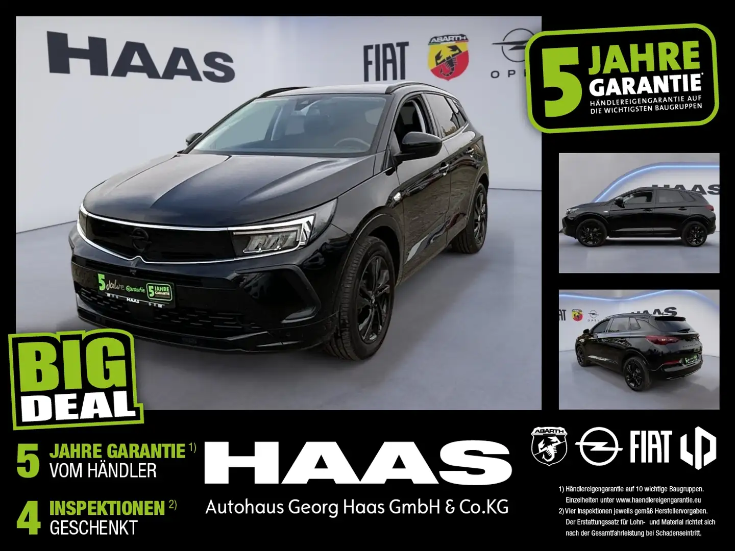 Opel Grandland 1.2 Turbo Alcantara, Navi, Kamera Noir - 1