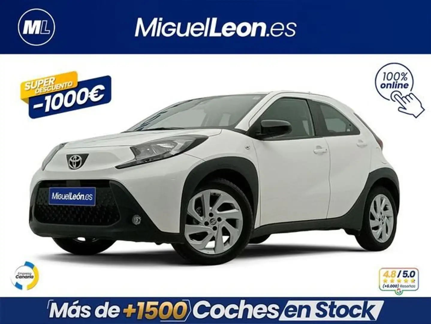 Toyota 1.0 VVT-I 72CV Play Blanco - 1