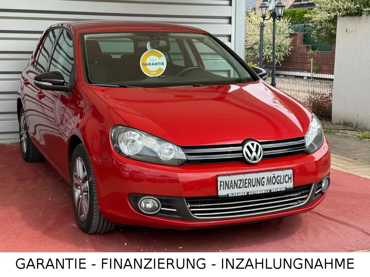 Volkswagen Golf VI Style 1.6 TDI/Scheckheft/PDC Rot - 1