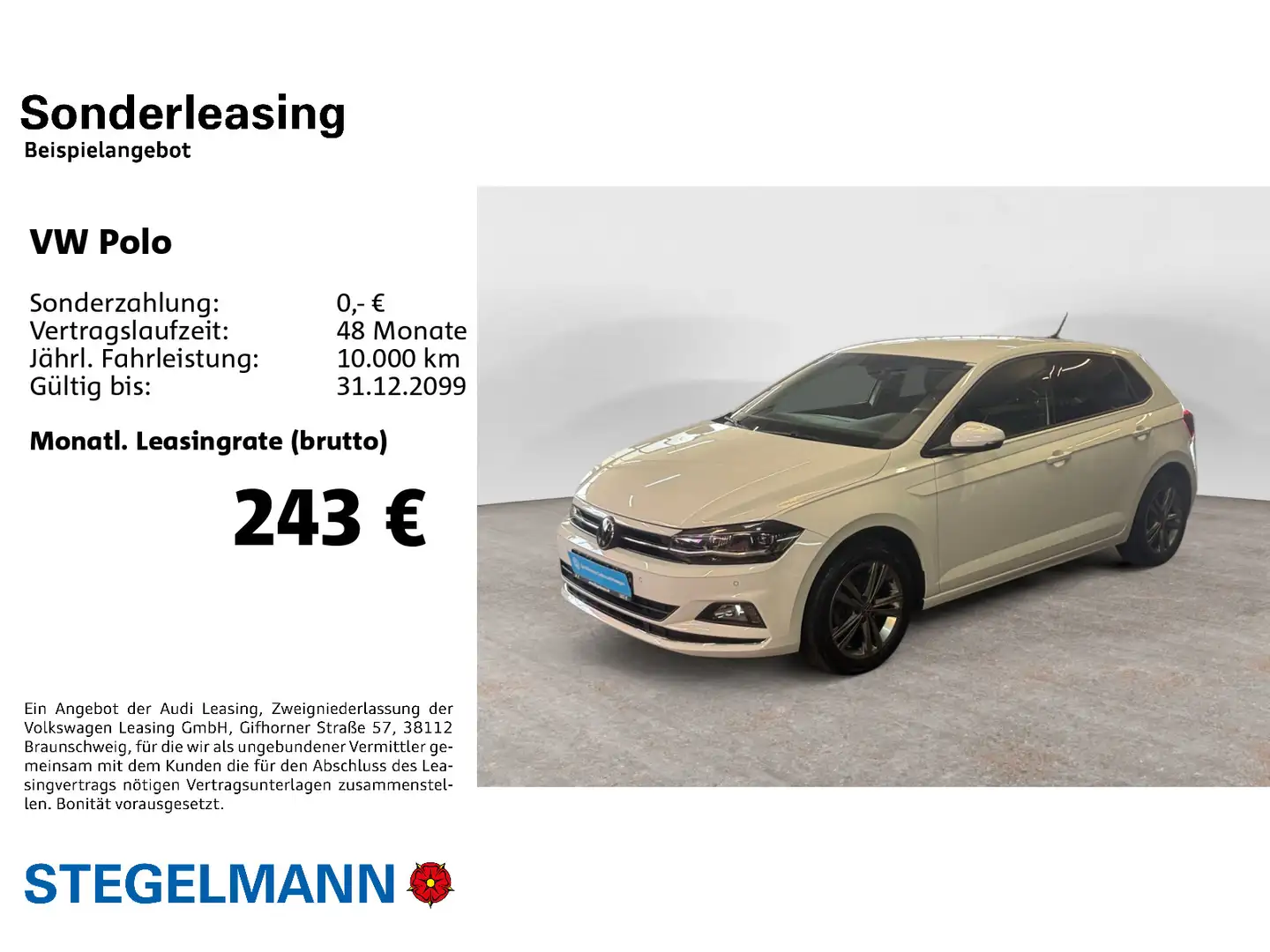 Volkswagen Polo VI 1.0 TSI Highline *LED*Navi*App-Connect*S Weiß - 2