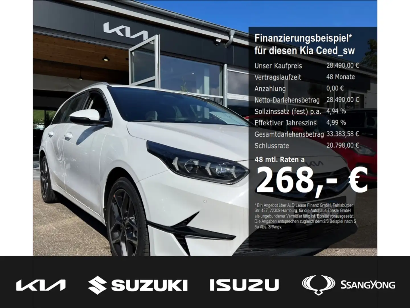 Kia Ceed SW / cee'd SW 140 PS Spirit DCT TECH Navi Digitales Cockpit Soun Weiß - 1