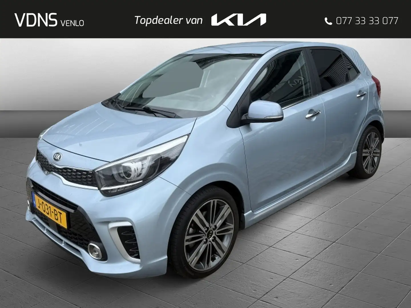 Kia Picanto 1.0 T-GDI 100PK GT-Line FULL MAP NAVI + CAMERA Bleu - 1