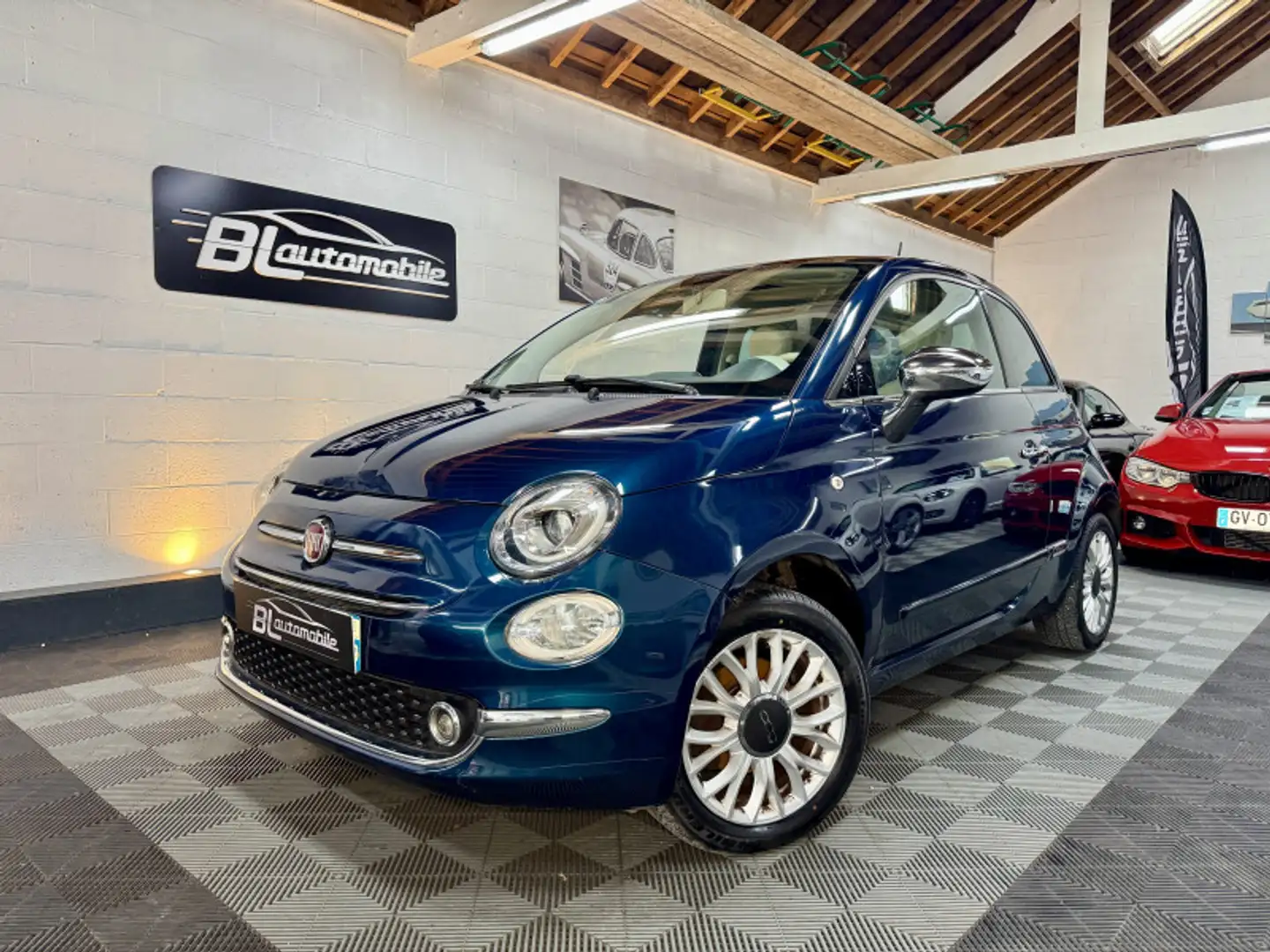 Fiat 500L 1.2 8V 69CH LOUNGE - Toit Panoramique - Distribution Faite Bleu - 1