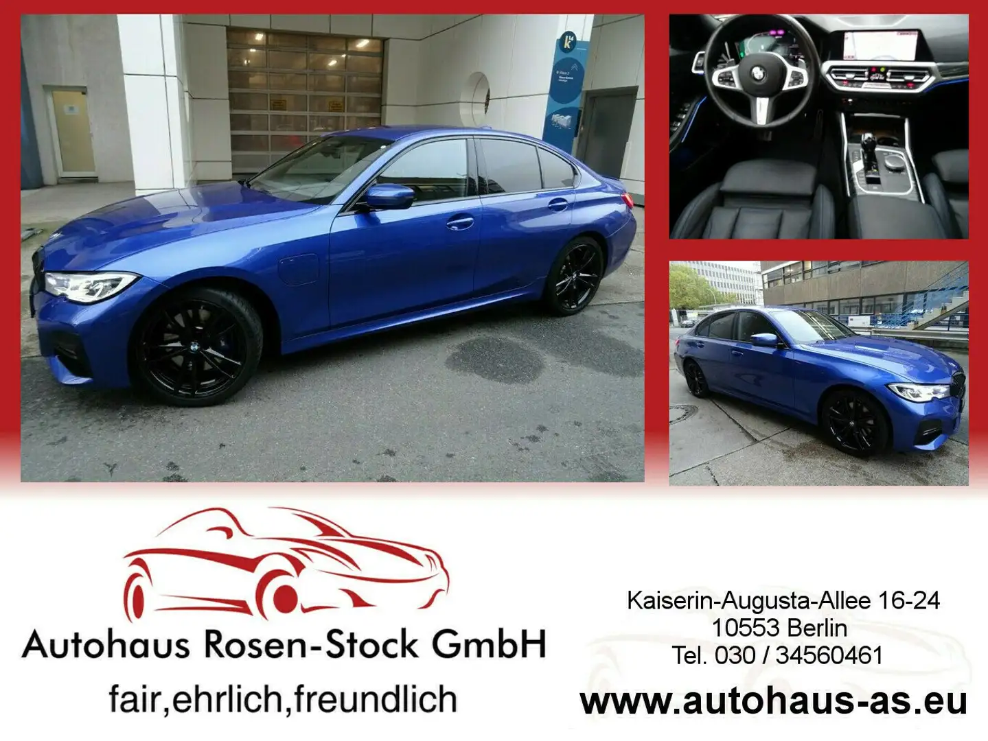 BMW 330 330e M-Sport,SAG,NavProf,Driv.Ass.Professional Blau - 1