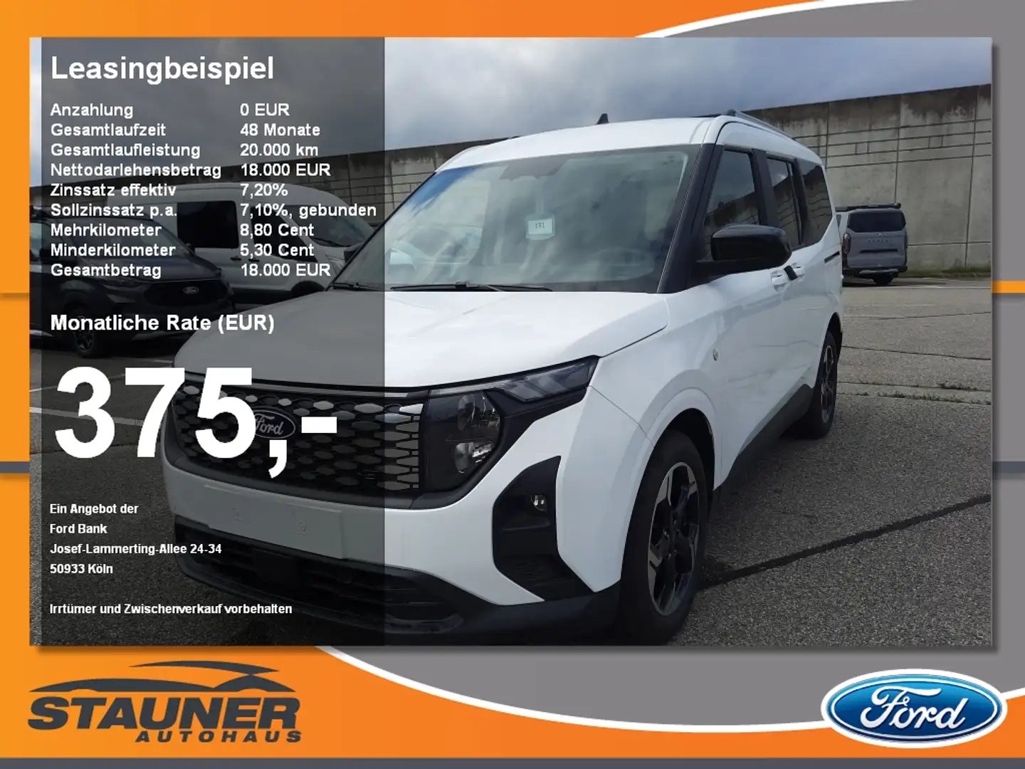 Ford Tourneo Courier Titanium Rückfahrkamera Fehér - 1