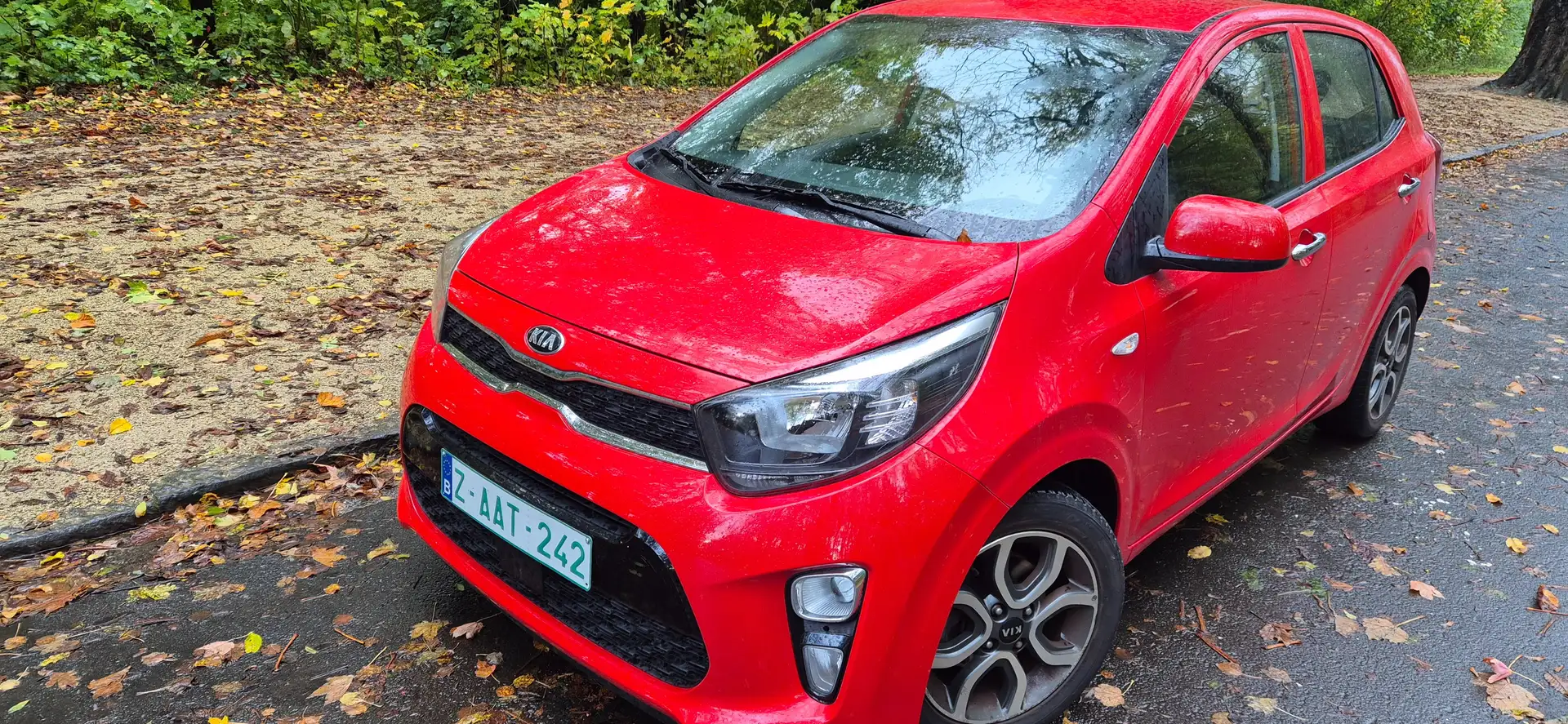 Kia Picanto Picanto 1.0i  12 MOIS GARANTIE.12000 KM AIRCO.CAM Rood - 1