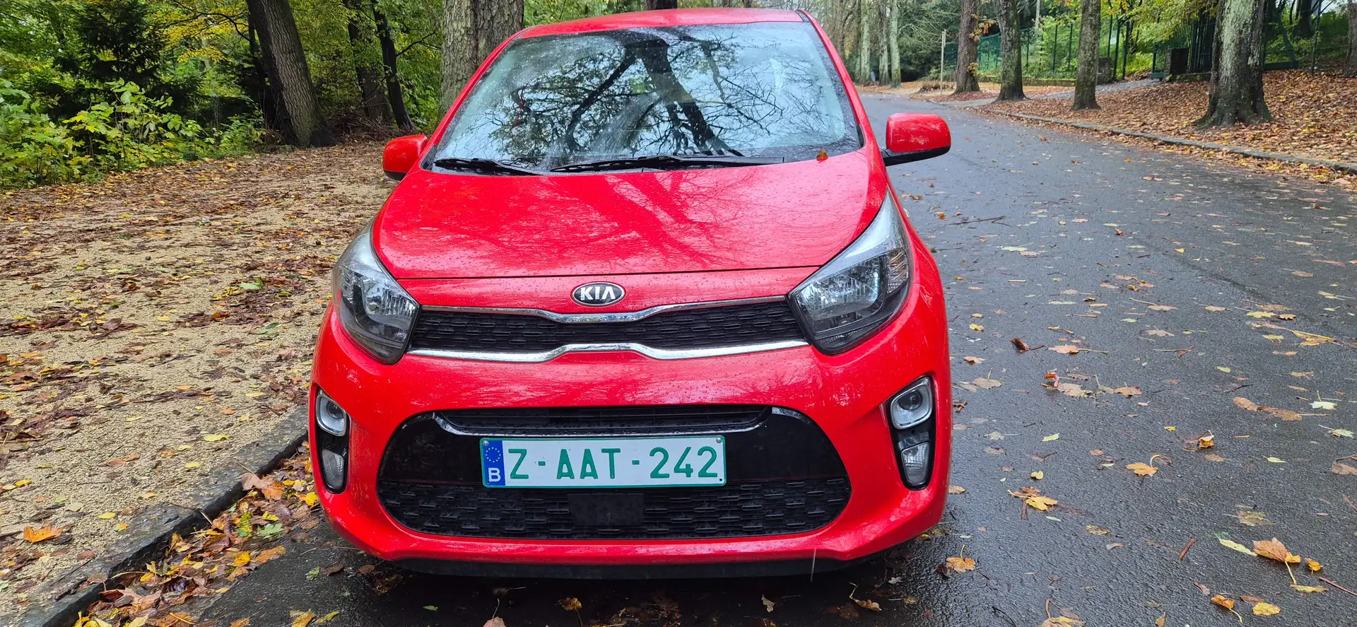 Kia Picanto Picanto 1.0i  12 MOIS GARANTIE.12000 KM AIRCO.CAM Rood - 2
