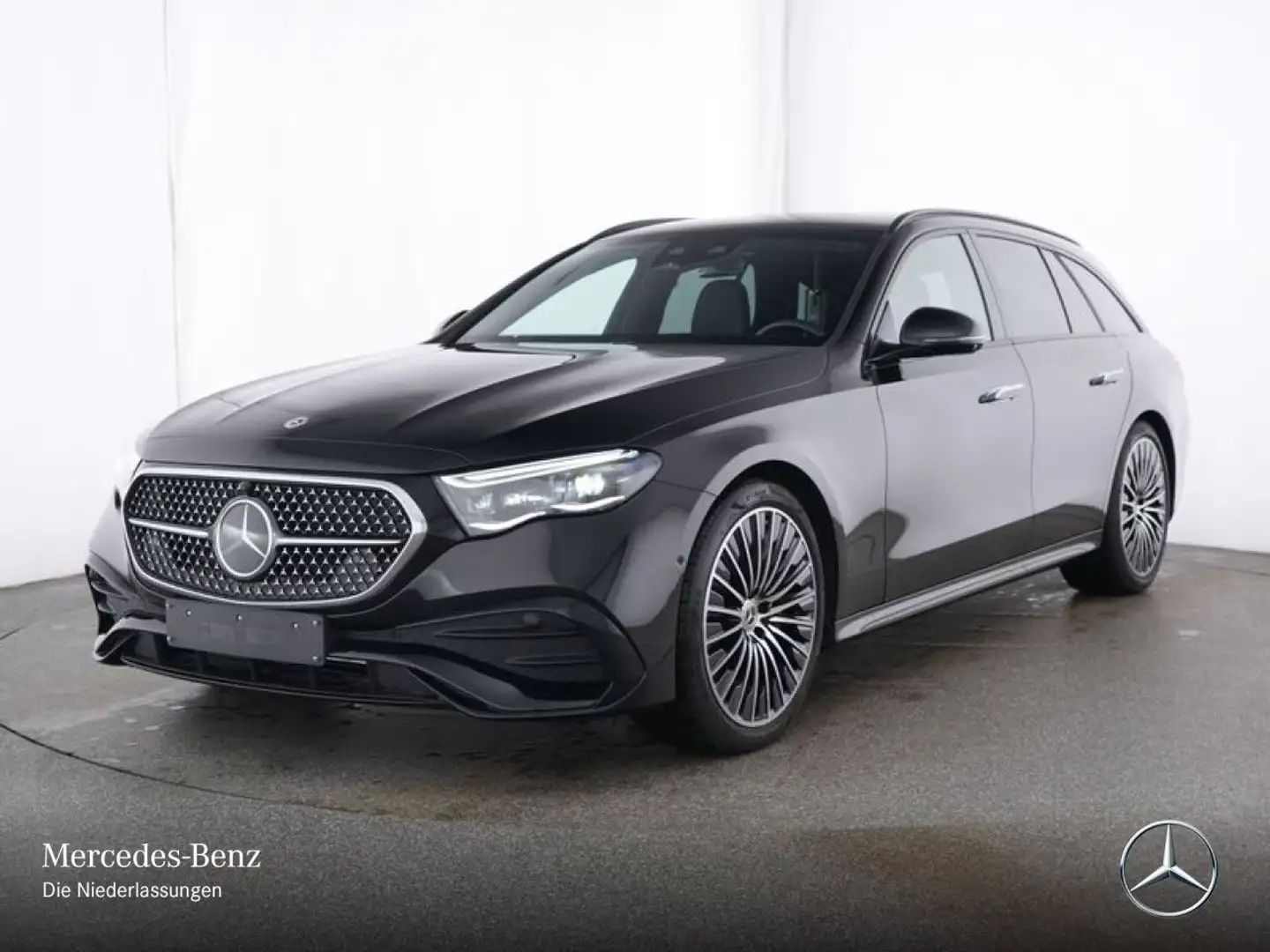 Mercedes-Benz E 200 T AMG Fahrass 360° Burmester Distr. Night 9G Schwarz - 2
