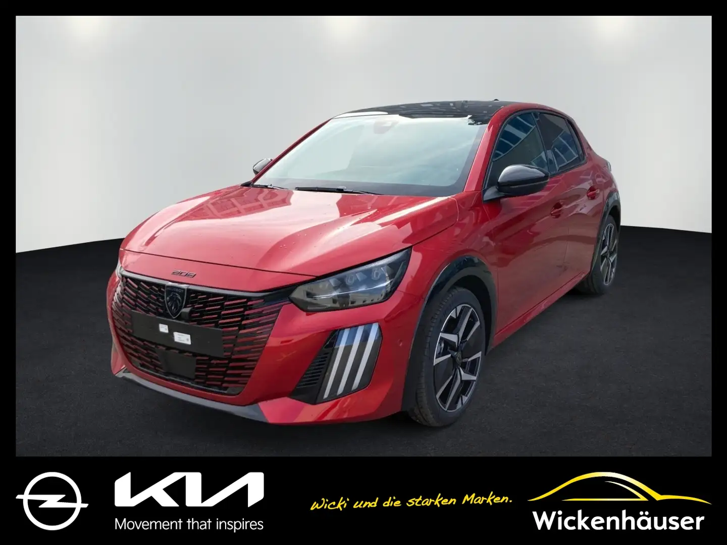 Peugeot 208 1.2 136 GT ACC FLA 360 KAM KeyLess KlimaA Rot - 1