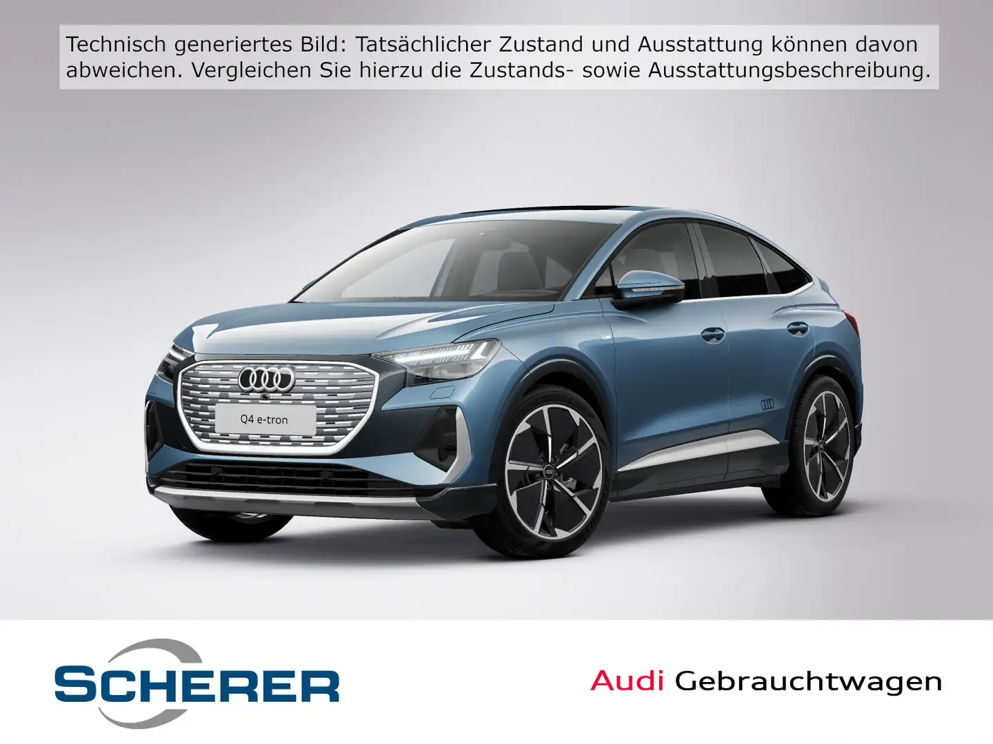 Audi Q4 e-tron sportback 50 S Line *Matrix*NaviPro*Pa Blau - 1