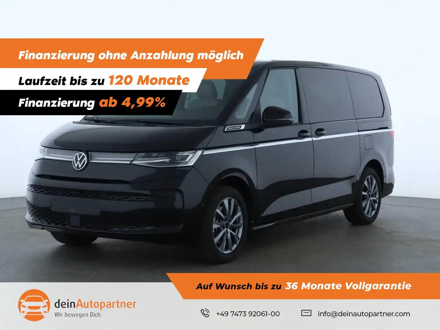 Volkswagen T7 Multivan LÜ 2,0 TSI STANDHZ/LED/ACC/LEDER Schwarz - 1