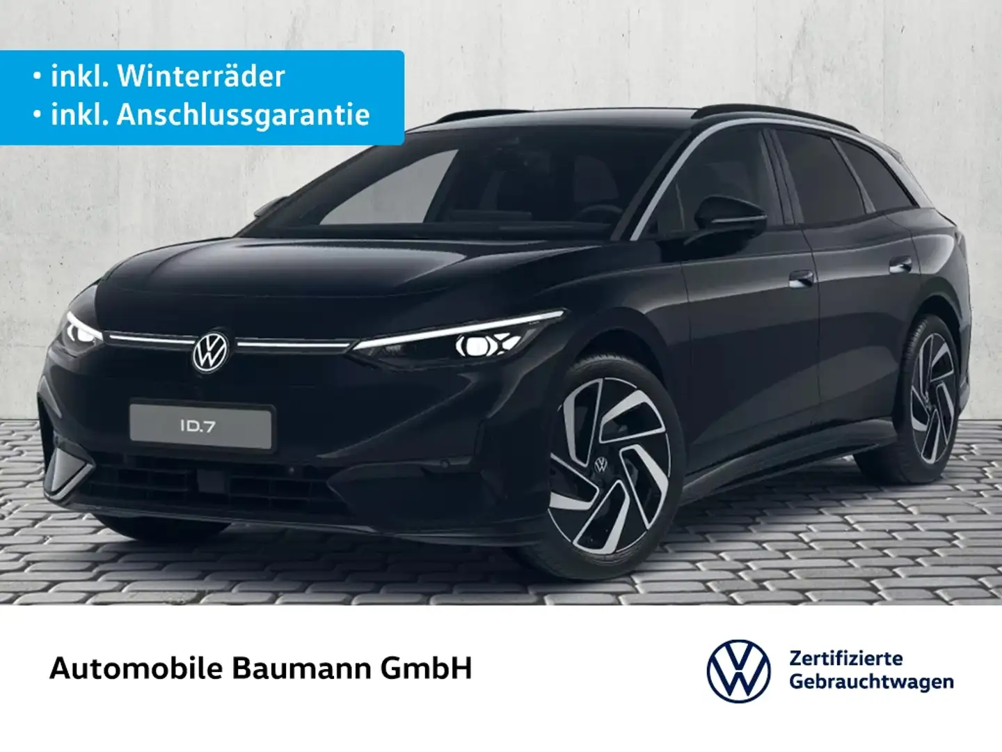 Volkswagen ID.7 Tourer Pro S *AHK*MATRIX*H&K*DCC*WÄPU* Noir - 1