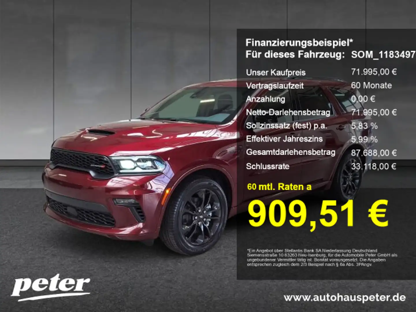 Dodge Durango Durango R/T Premium 5,7l HEMI V8 Prins LPG Rouge - 1