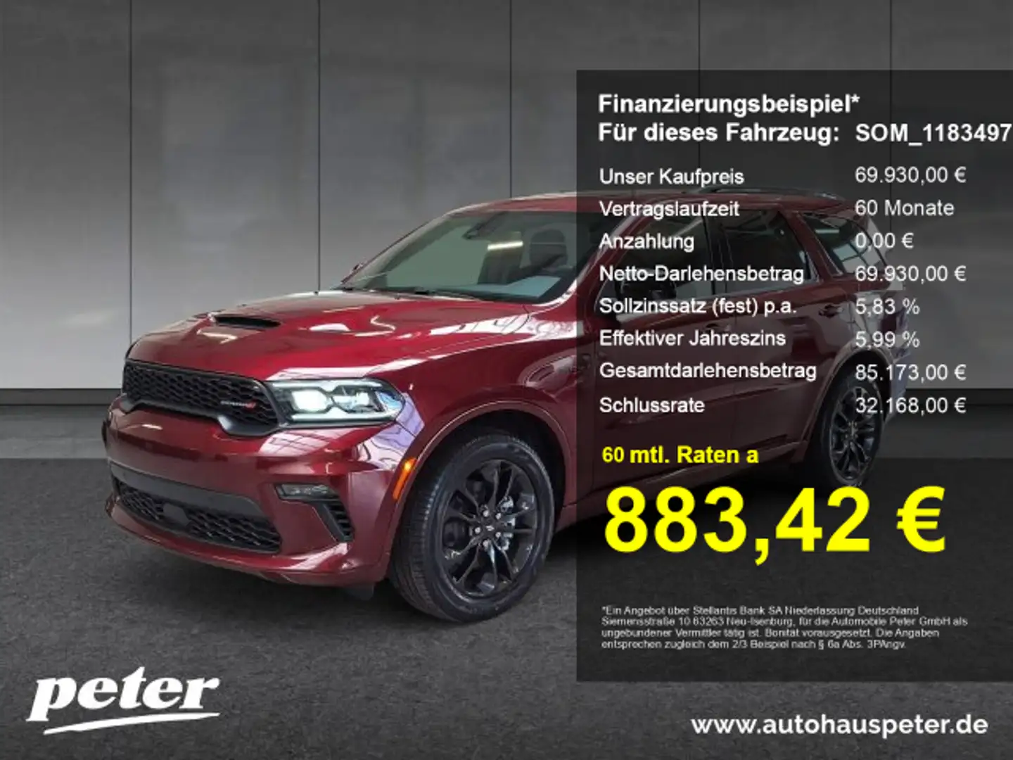 Dodge Durango Durango R/T Premium 5,7l V8 Prins LPG 7 Sitzer Roşu - 1