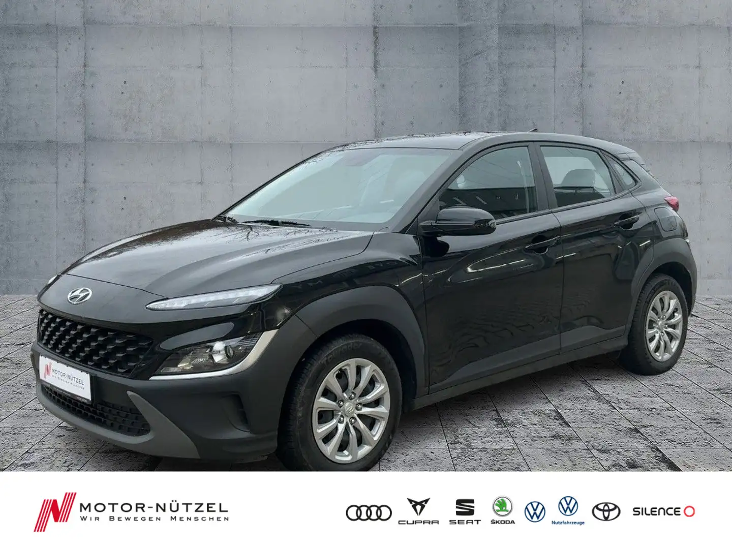 Hyundai KONA 1.0 T-GDI PURE APP+RFK+DAB+BT+MFA+MFL+KLIMA Zwart - 1