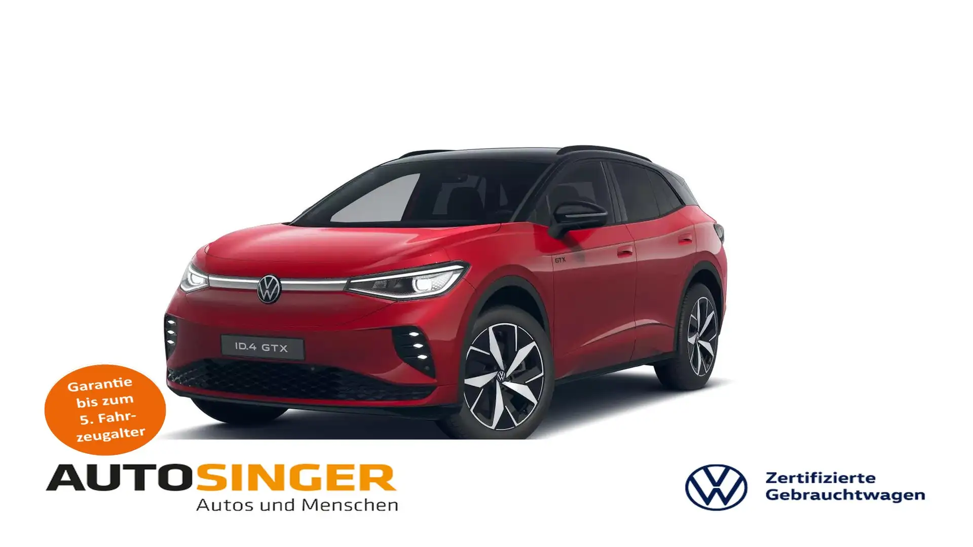 Volkswagen ID.4 GTX 4M *WÄRME*IQ-L*ACC*NAVI*20"*PDC*SHZ* Rot - 1
