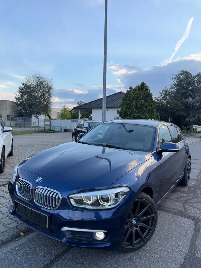 BMW 118 i Urban Line, AUTOMATIK,LEDER,48TKM 19ZOLL!!! Bleu - 2
