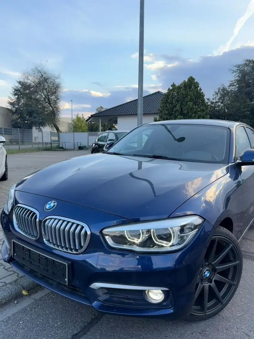 BMW 118 i Urban Line, AUTOMATIK,LEDER,48TKM 19ZOLL!!! Bleu - 1