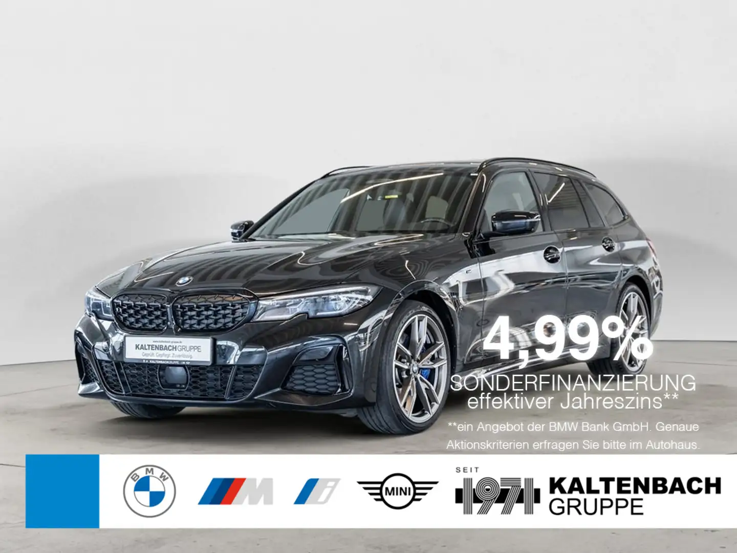 BMW 340 d Touring xDrive PANO AHK HUD 360° LASER LED Schwarz - 1