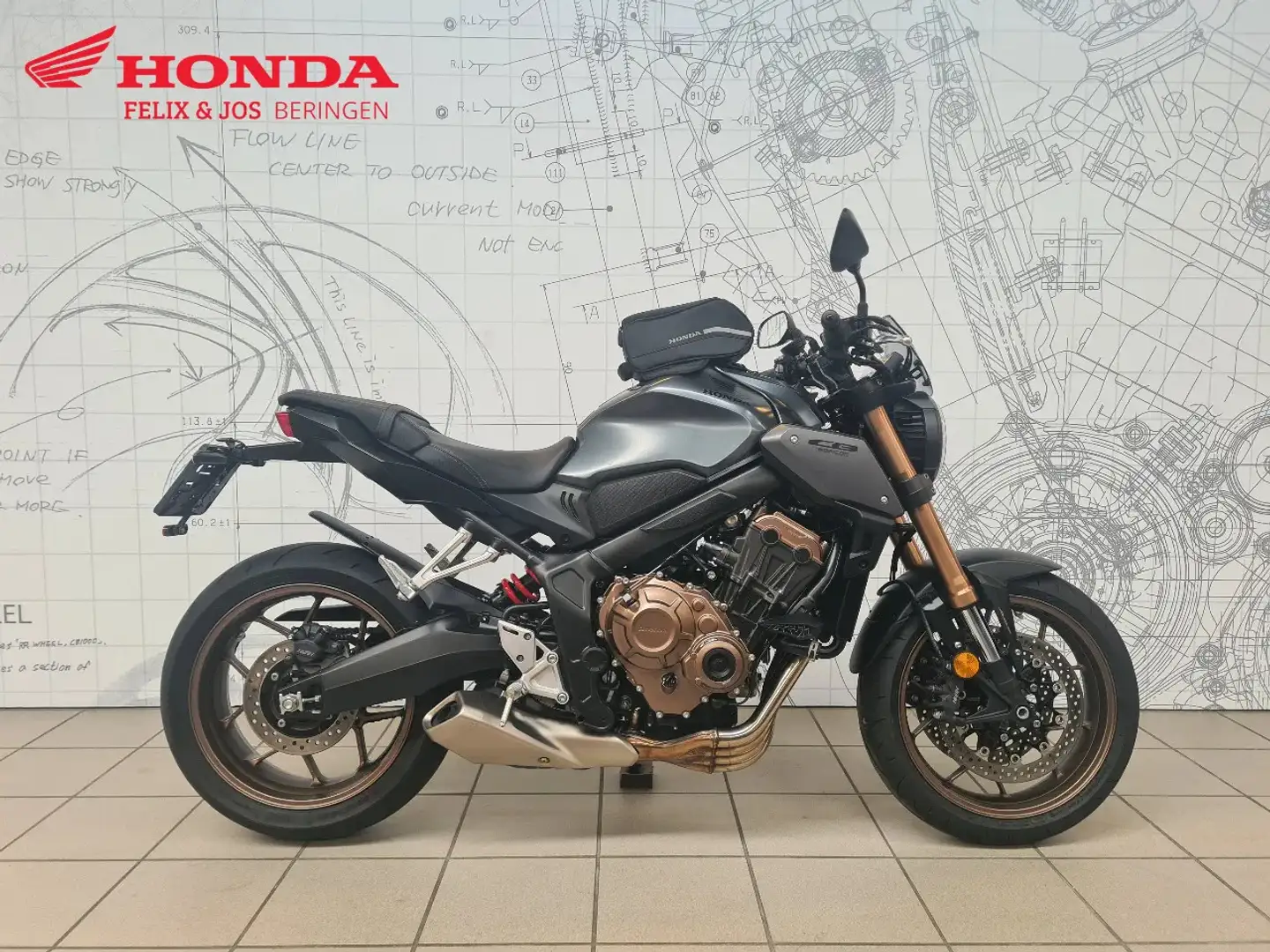 Honda CB 650 CB650R CB R Gris - 1