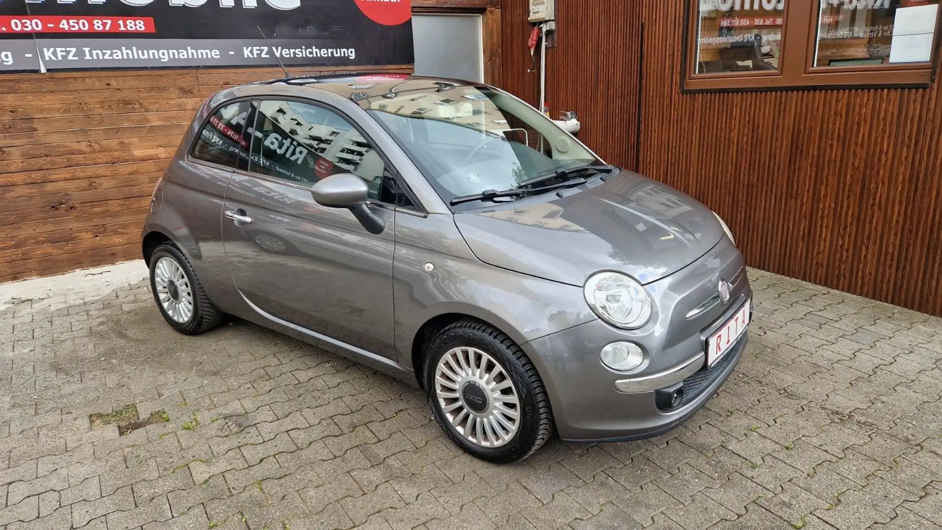 Fiat 500 Klima, Panorama, PDC Grau - 2