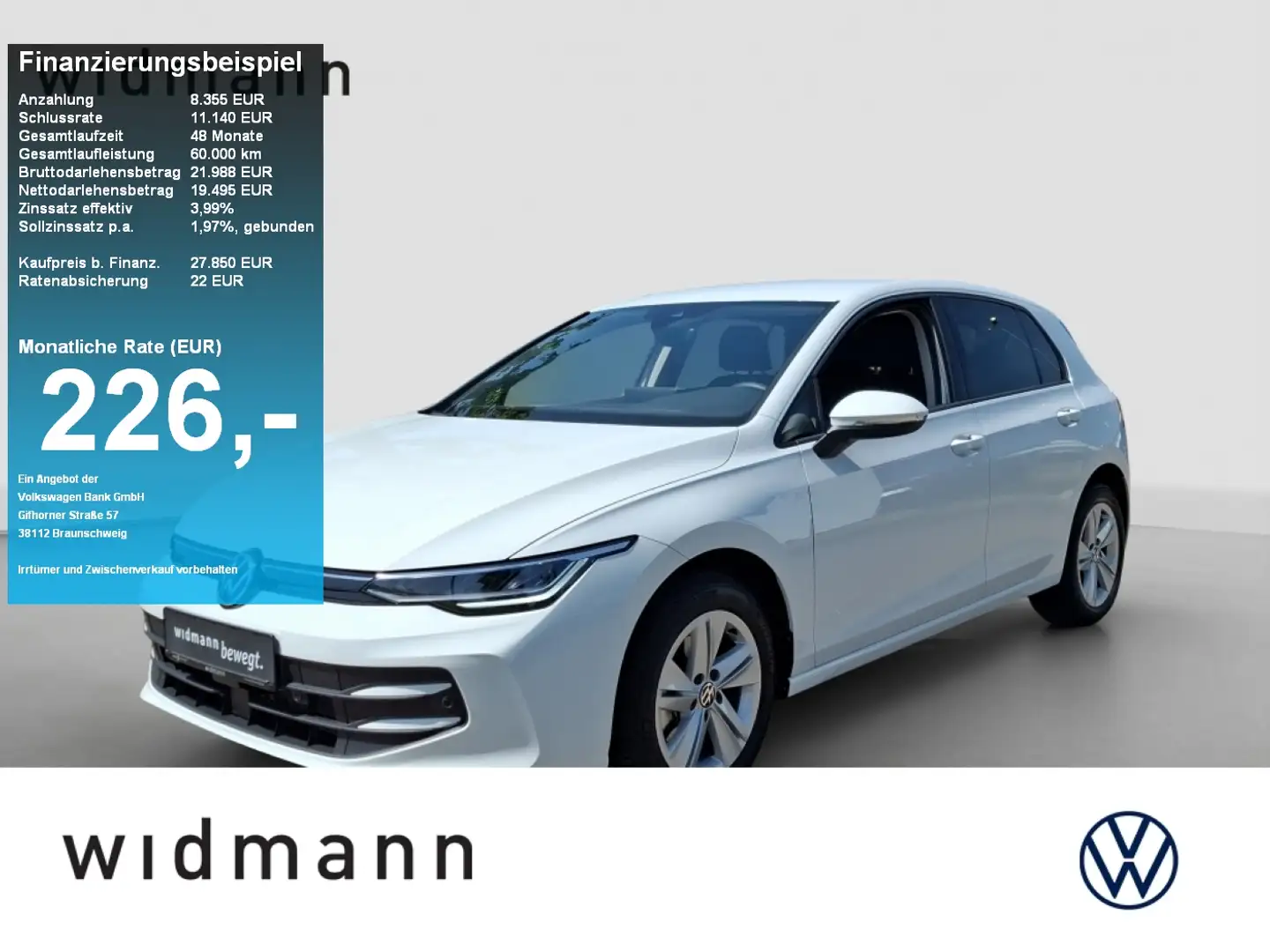 Volkswagen Golf Lim. Life 1.5 TSI DSG AHK ACC Weiß - 1
