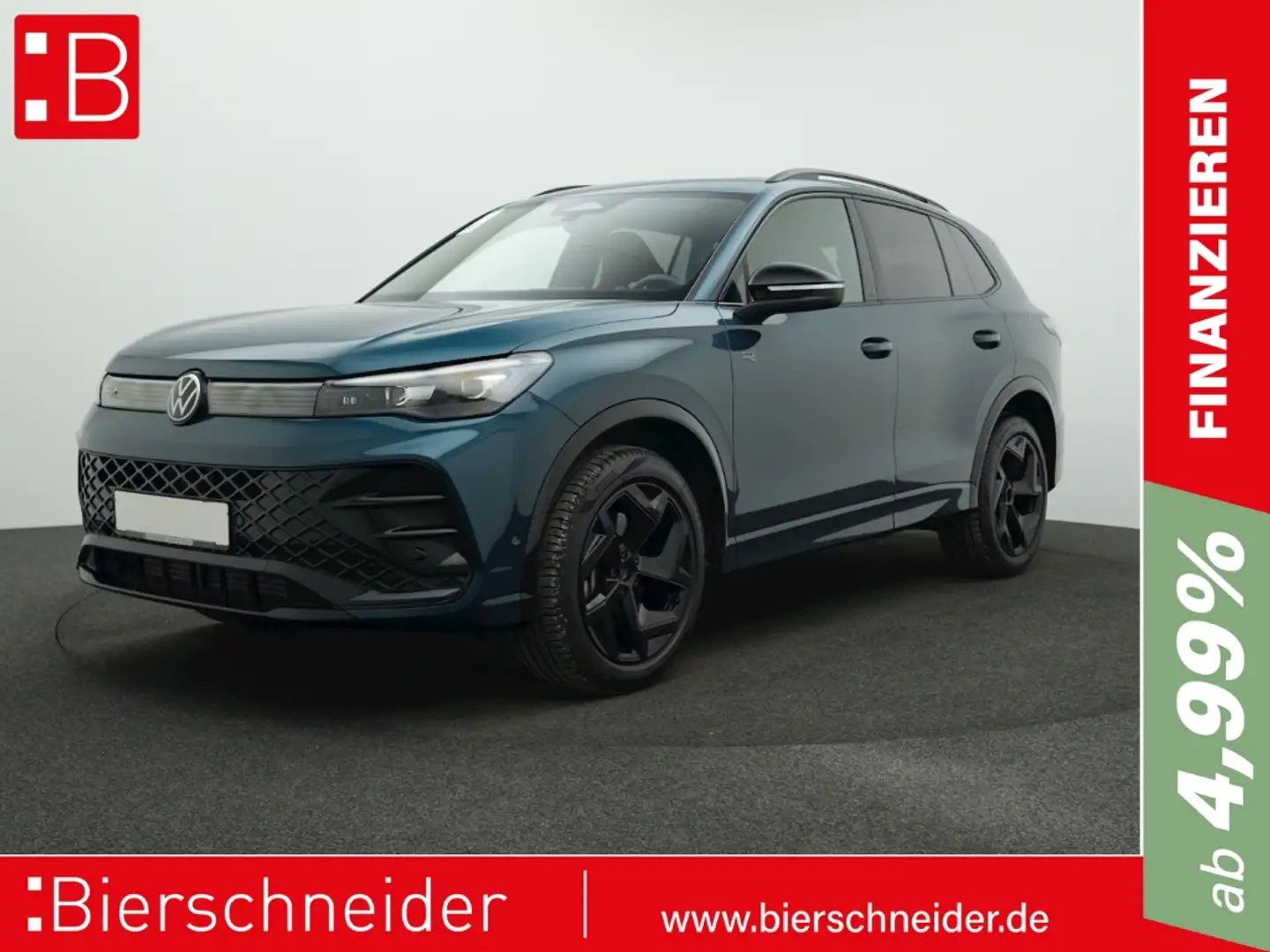 Volkswagen Tiguan 2.0 TDI DSG 4Mo. R-Line BLACK-STYLE AHK H&K ALU 19 Blau - 1