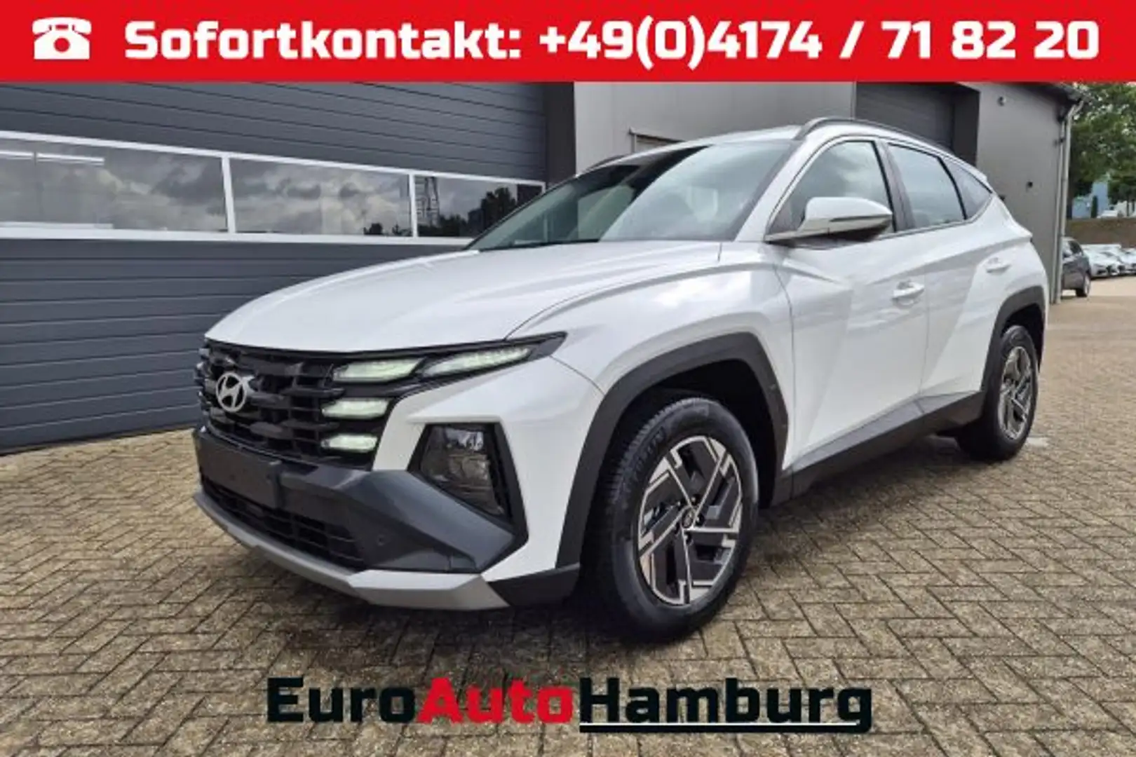 Hyundai TUCSON 1.6 T-GDI 160PS Sitzheizung Lenkradheizung Klimaau Weiß - 1