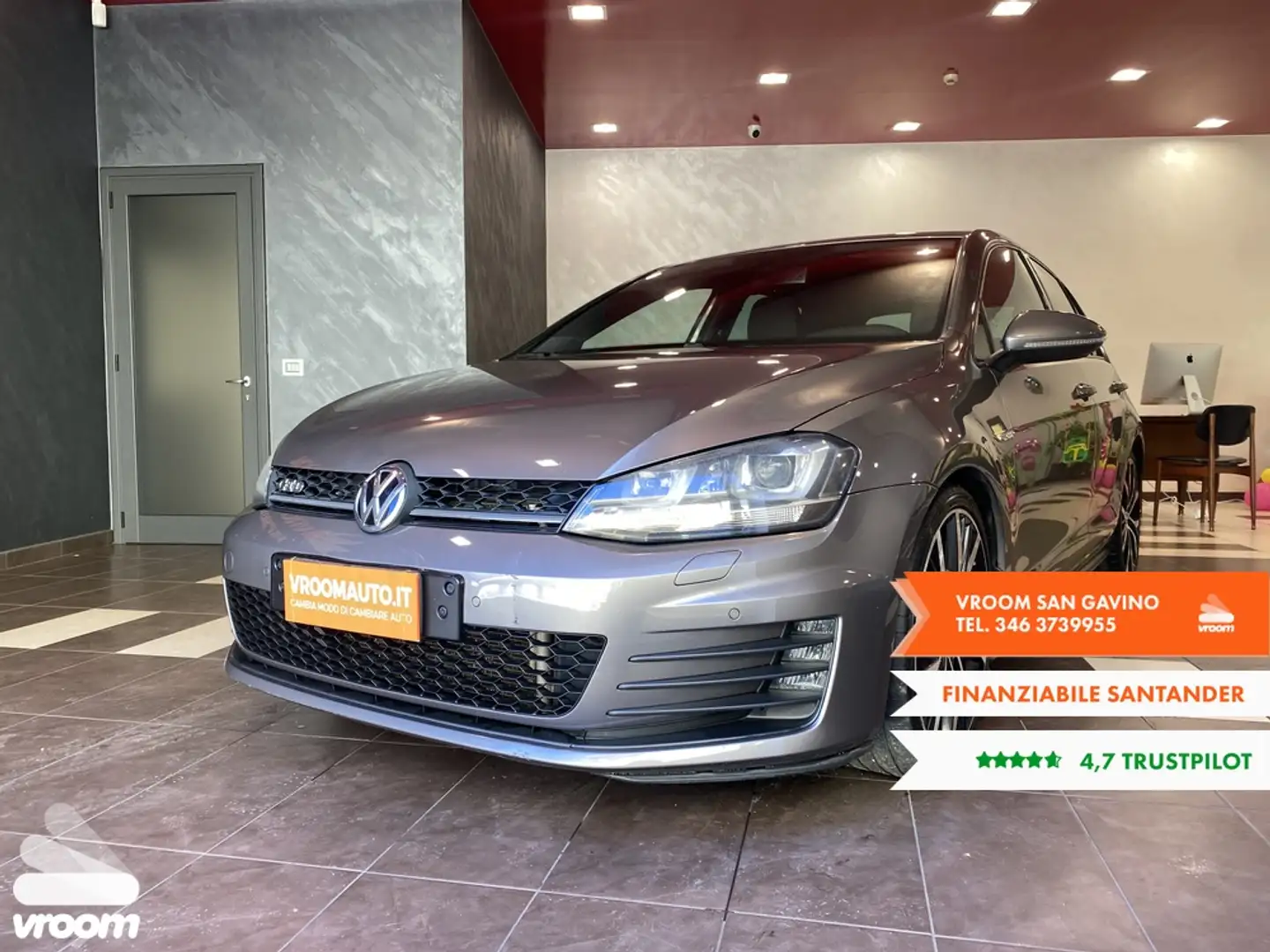 Volkswagen Golf Golf GTD 2.0 TDI DSG 5p. BlueMotion Technology Grigio - 2