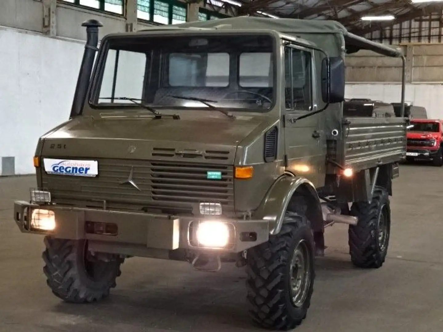 Unimog U 1300 L Turbo OM 366 Pritsche 4x4 Green - 2