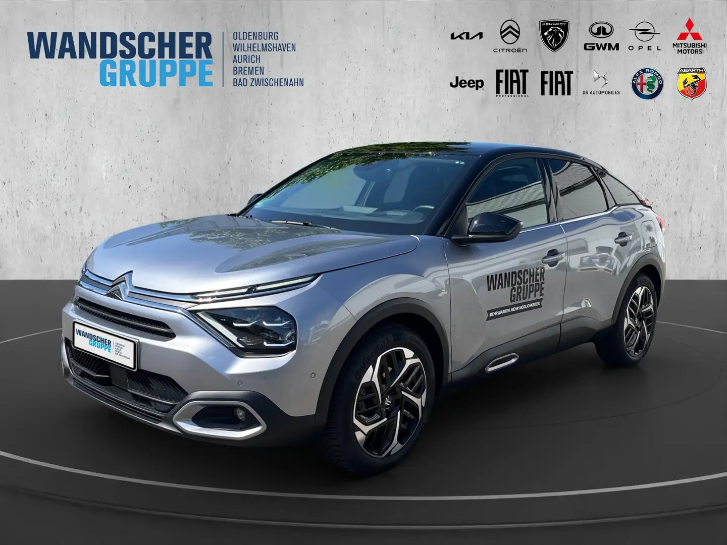 Citroen C4 PureTech 130 EAT8 Max *Head-Up*ACC *Alcantara* Silber - 1
