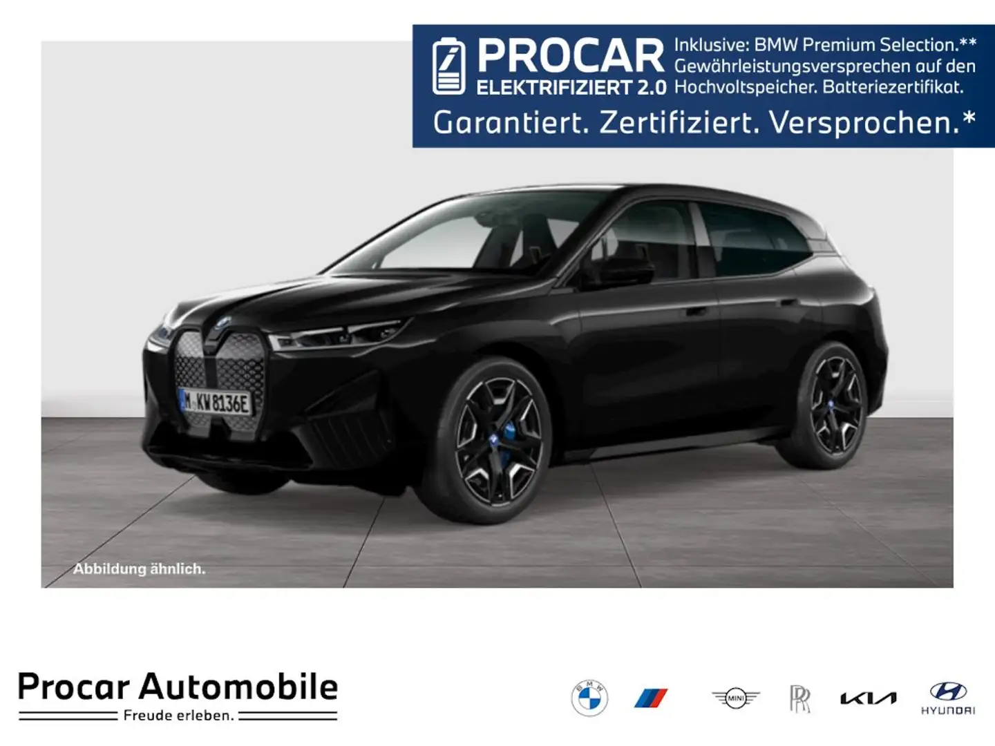 BMW iX xDrive40 M Sport HUD PANO ACC AHK RFK NAVI Schwarz - 1