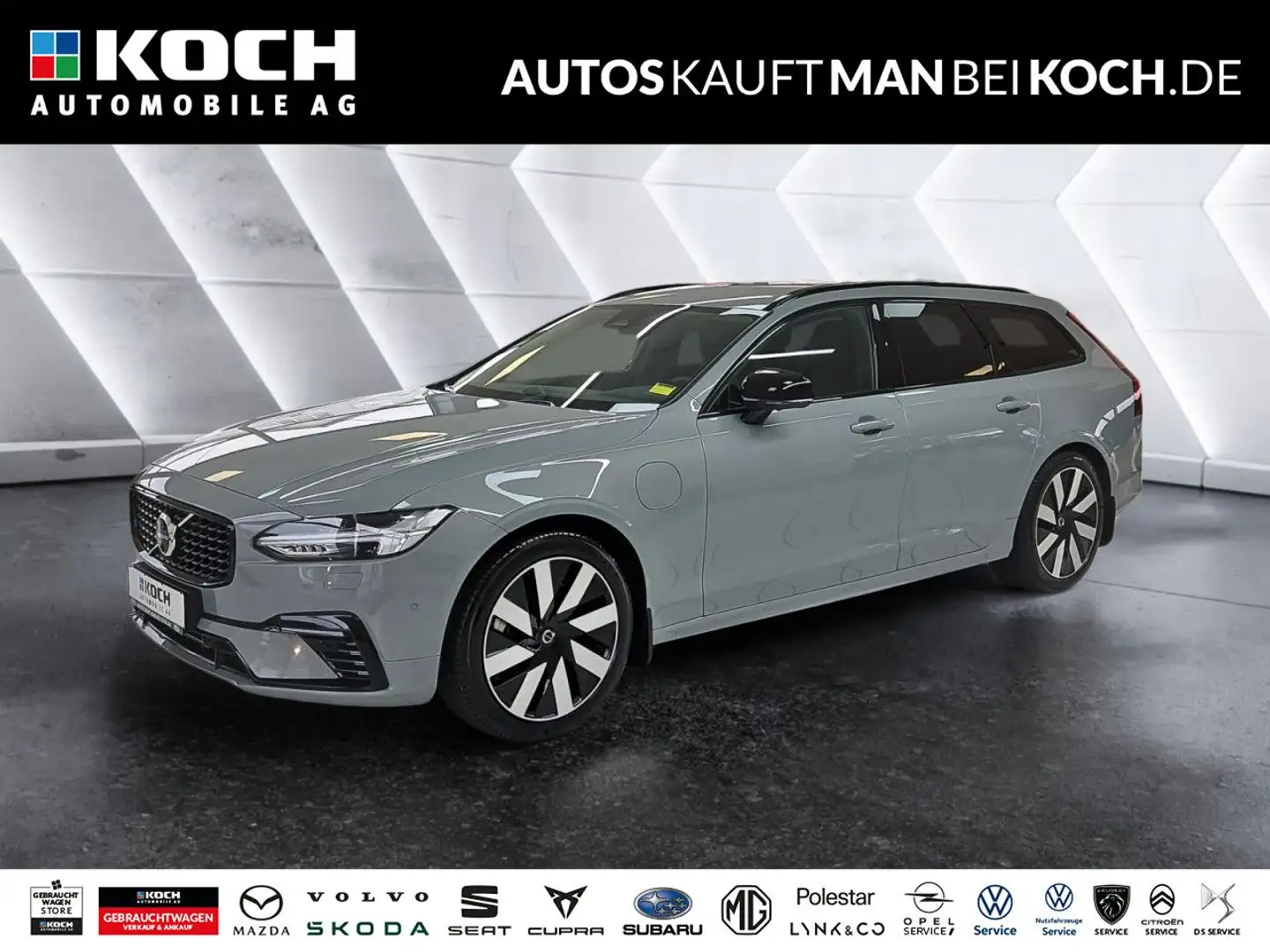 Volvo V90 T6 AWD Plug-In Plus Dark BLIS Harman 360° AHK Grau - 1