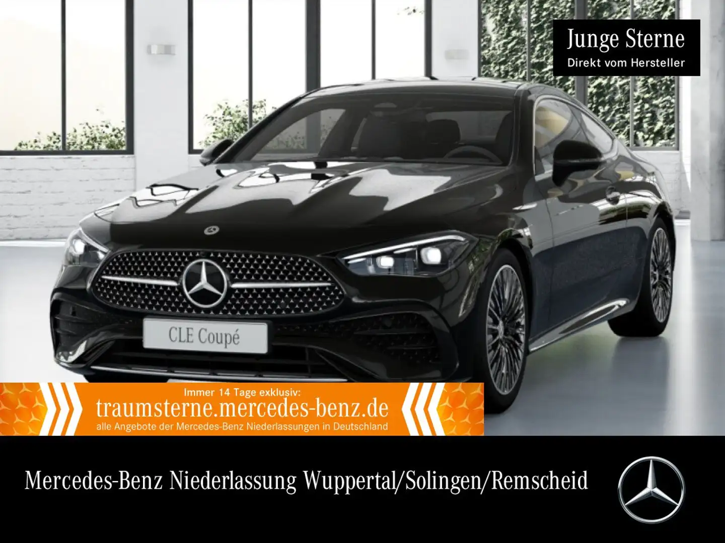 Mercedes-Benz CLE 300 4M AMG+PANO+360+AHK+BURMESTER+TOTW+KEYLESS Schwarz - 1