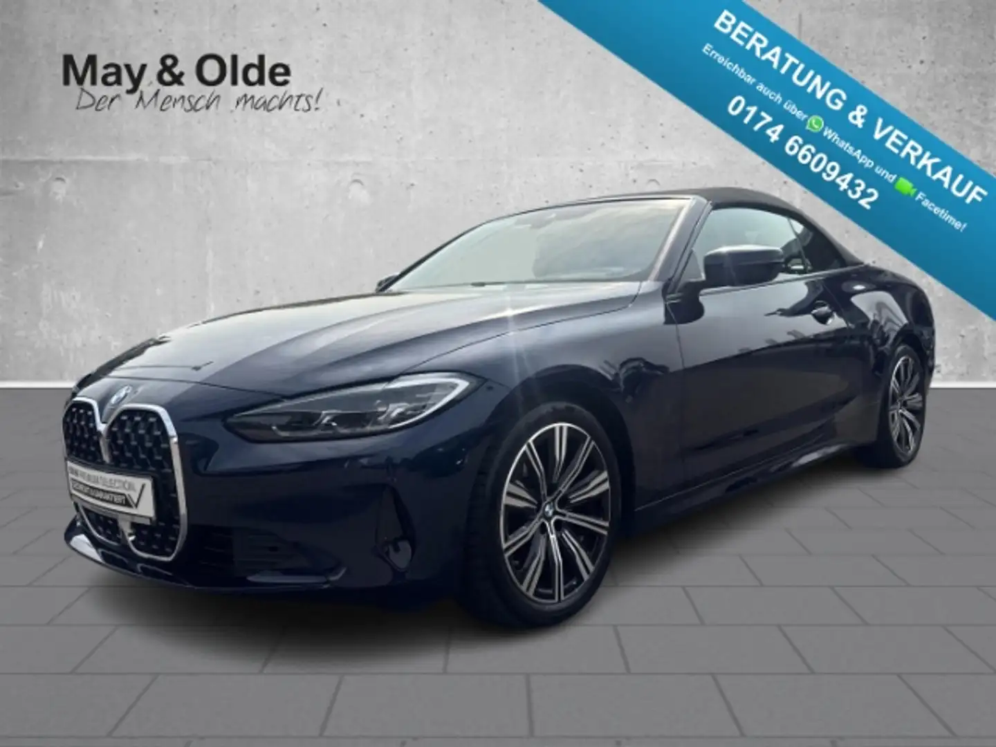 BMW 420 i Cabrio Aut. LED Navi Kamera Leder Tempomat Azul - 1