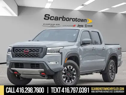 Gray 2023 Nissan Frontier PRO-4X Crew Cab 4WD Pickup Truck Four-Wheel Drive 9-Speed Automatic