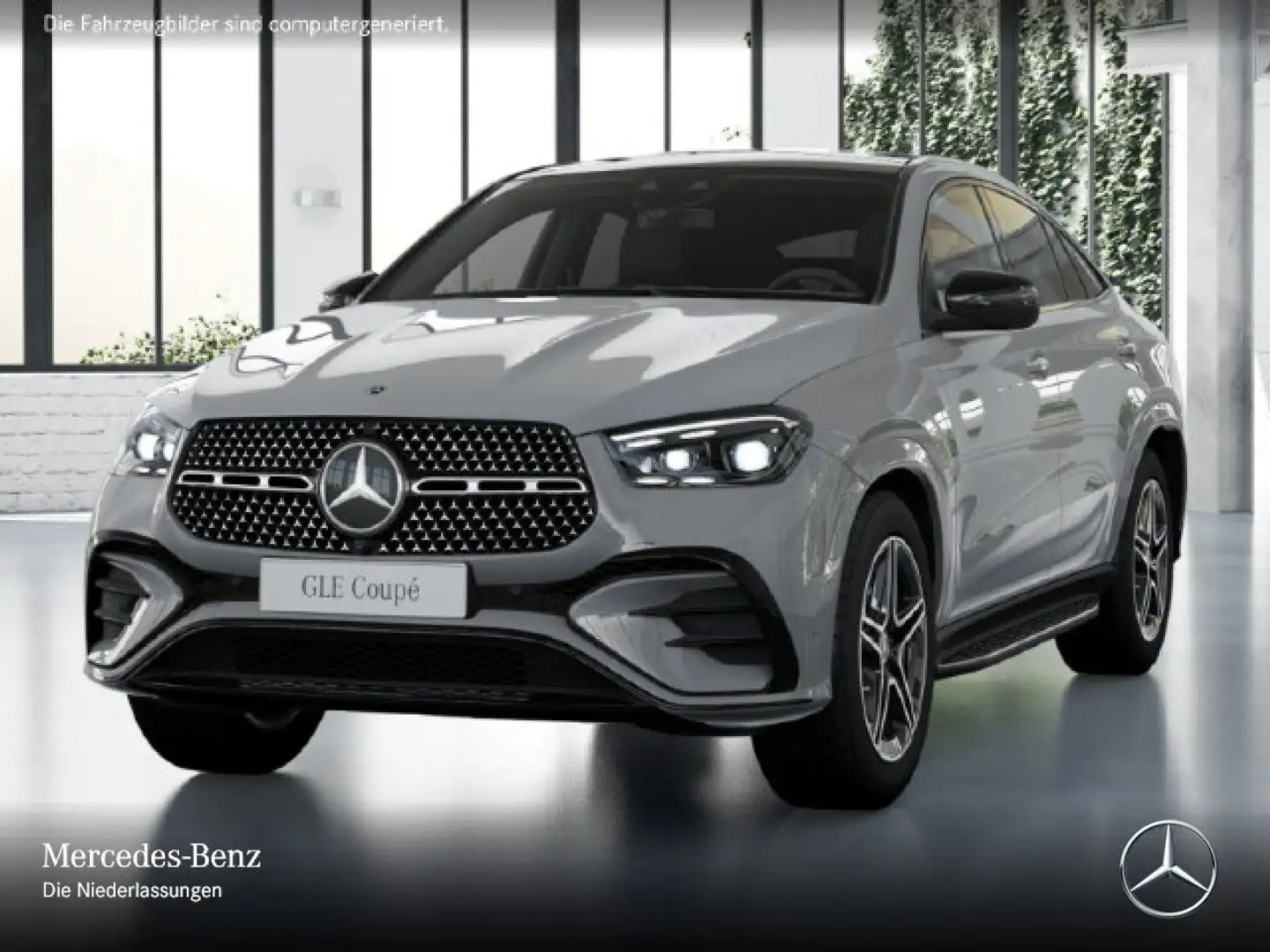 Mercedes-Benz GLE 450 d Coupé 4M AMG+NIGHT+PANO+360+AHK+FAHRASS Grau - 2