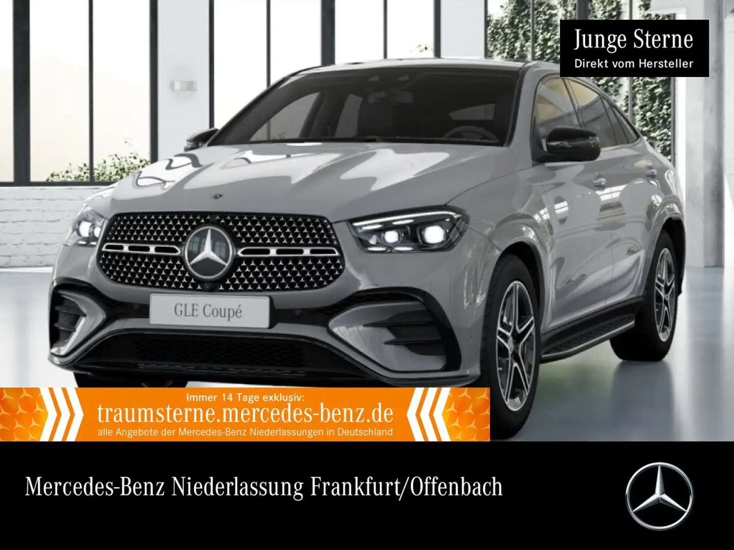 Mercedes-Benz GLE 450 d Coupé 4M AMG+NIGHT+PANO+360+AHK+FAHRASS Grau - 1