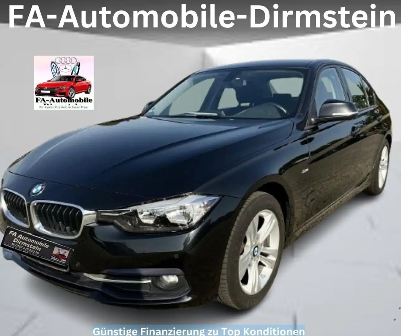 BMW 320 Baureihe 3 Lim. 320 d Sport Line/LEDER/NAVI Schwarz - 2
