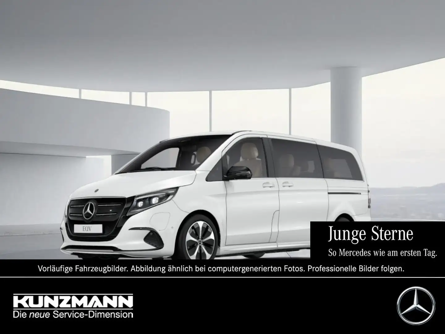 Mercedes-Benz EQV 300 AVANTGARDE Lang Navi Distronic Panorama Weiß - 1