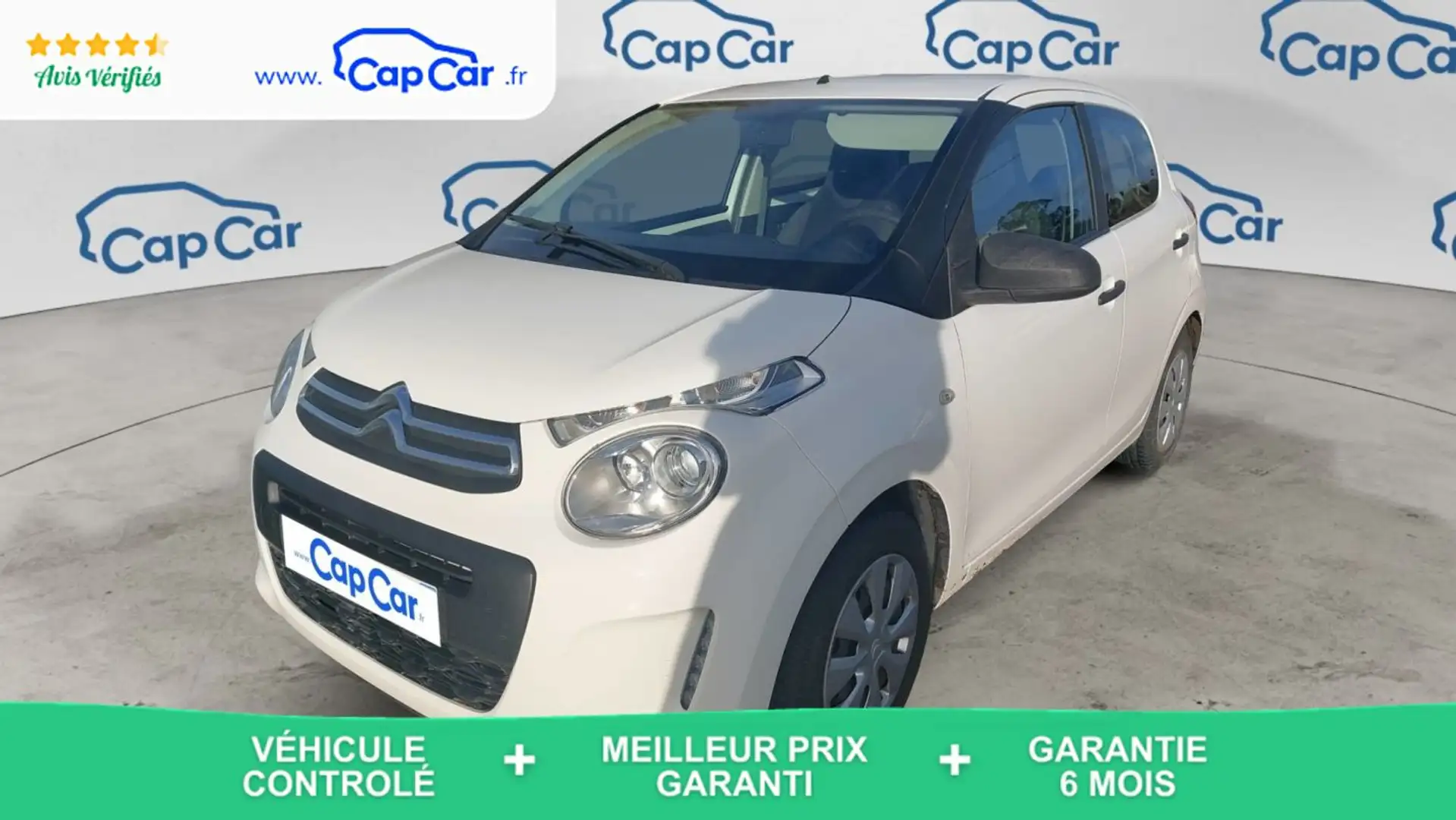 Citroen C1 1.0 VTi 72 Live - Première main Entretien constructeur Blanc - 1