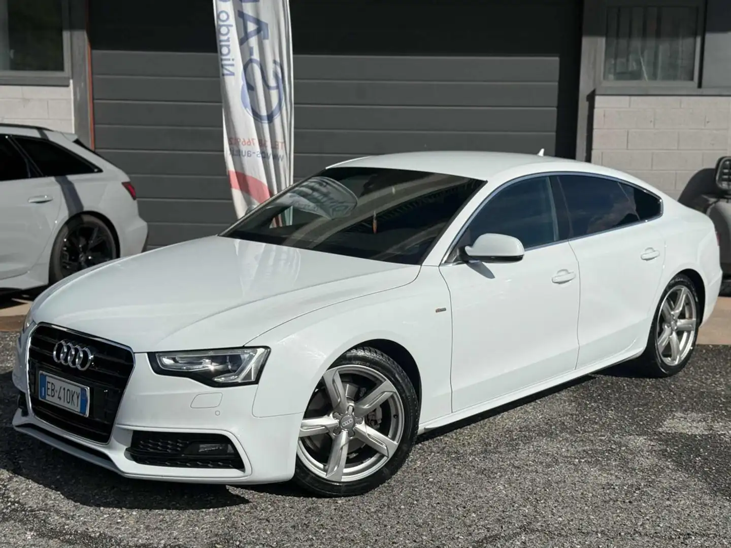 Audi A5 SPB 2.0 TDI 177 CV multitronic Ambiente Blanc - 2