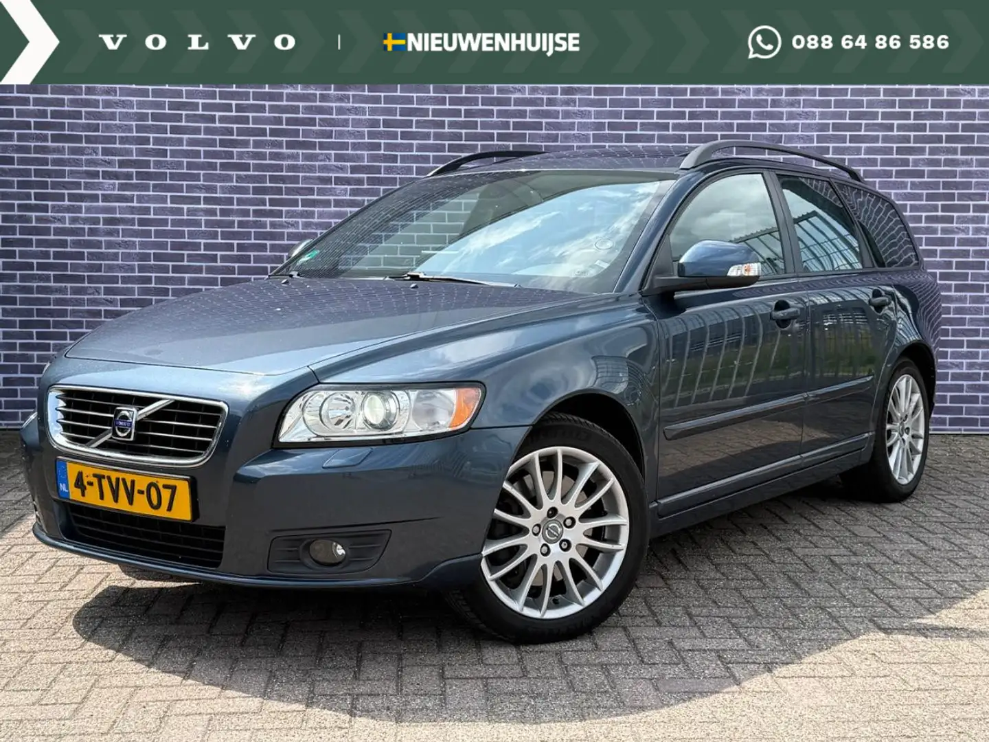 Volvo V50 2.0 D3 Summum | Automaat | 5 cilinder | 100% Deale Bleu - 1