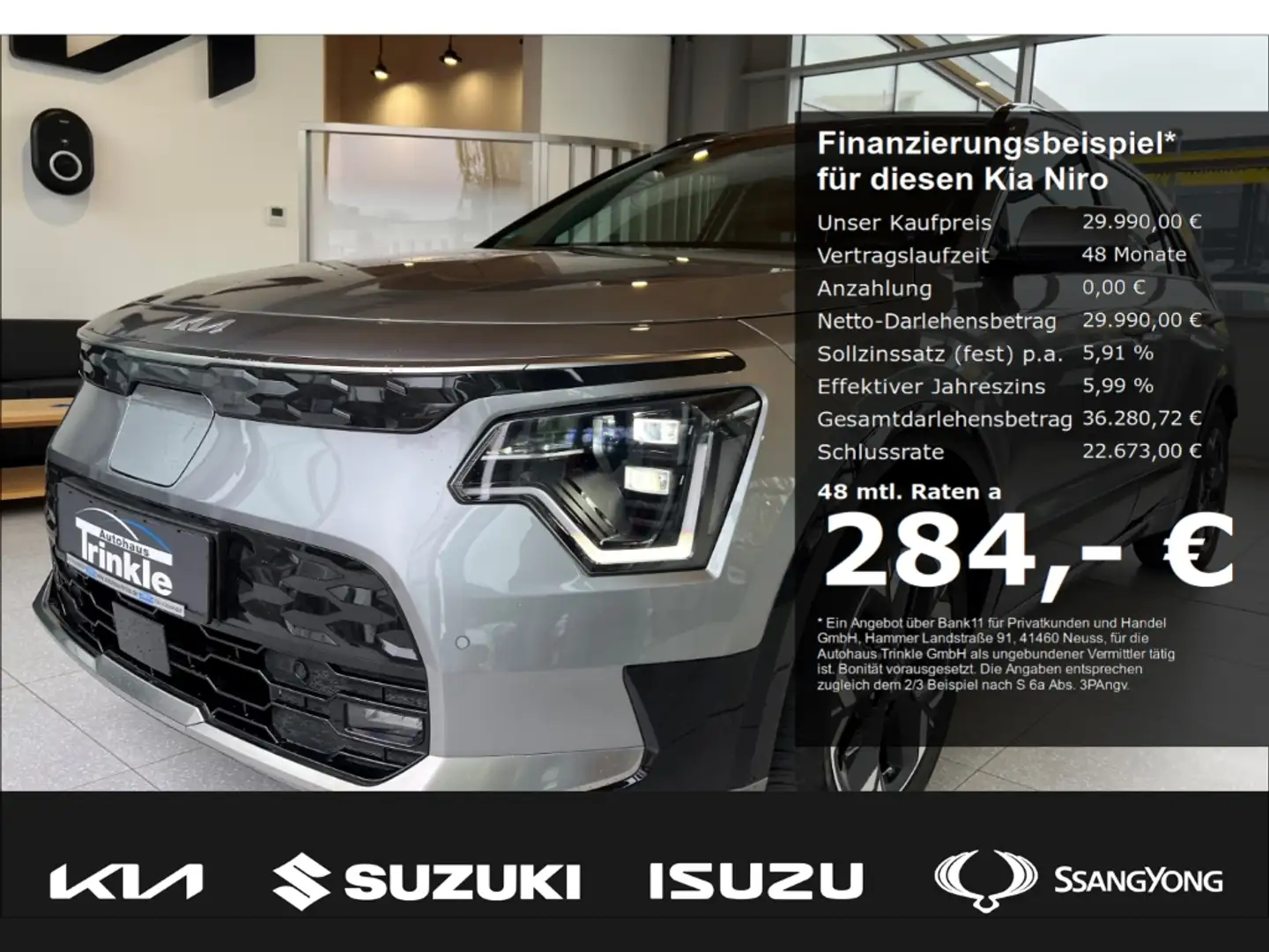 Kia Niro 204 PS Inspiration Navi Digitales Cockpit LED ACC Grau - 1