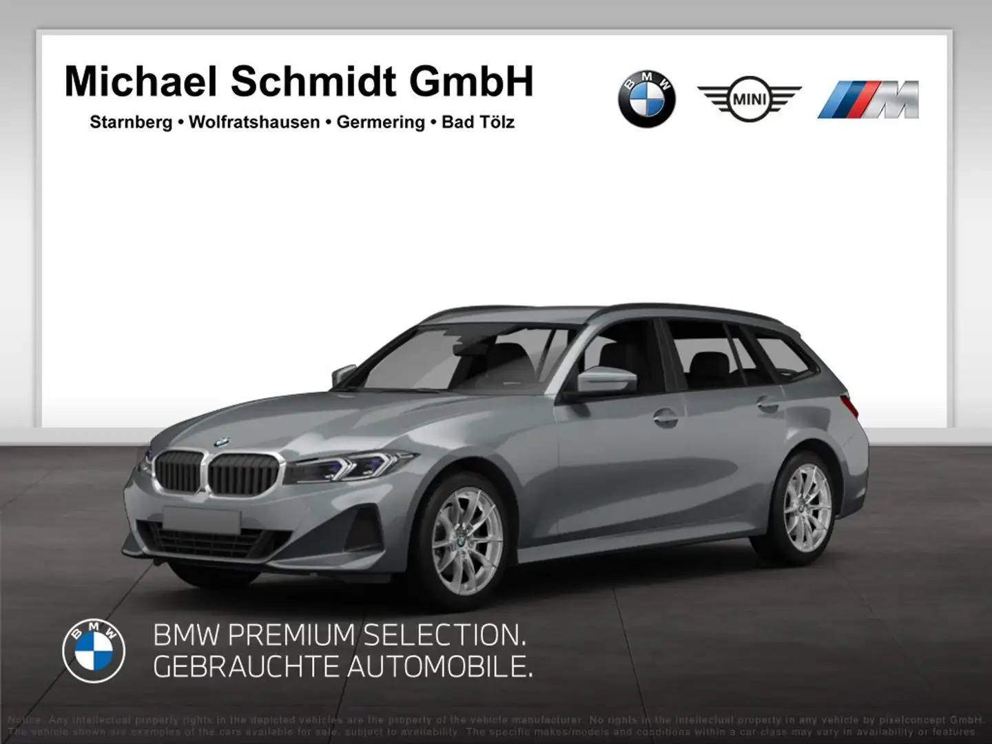 BMW 320 i Touring M Sportpaket HiFi DAB LED Shz Grau - 1