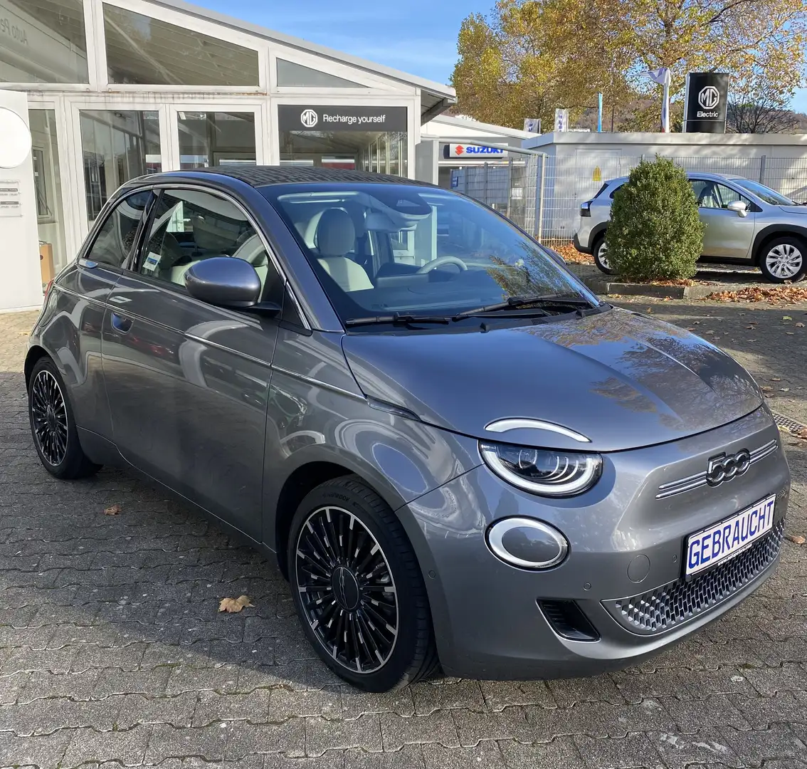 Fiat 500 500e Cabrio La Prima, großer Akku 42 kWh Grau - 1