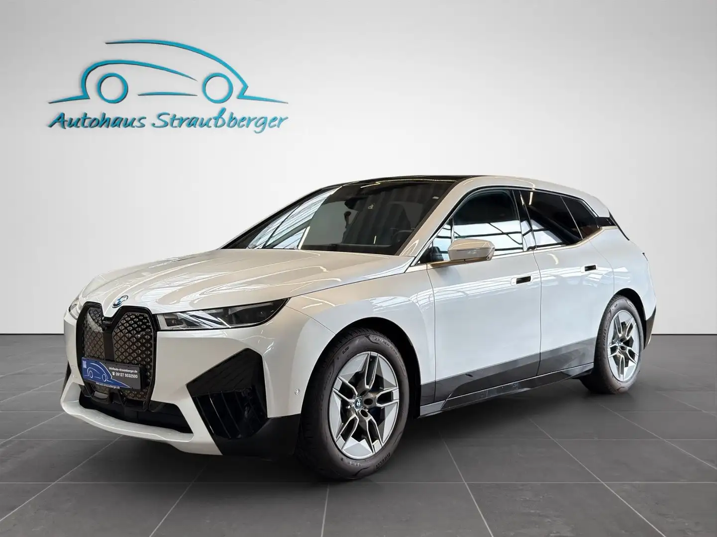 BMW iX 50 xDrive Sport ACC LASER PANO 360° AHK 4Z H/K Weiß - 1