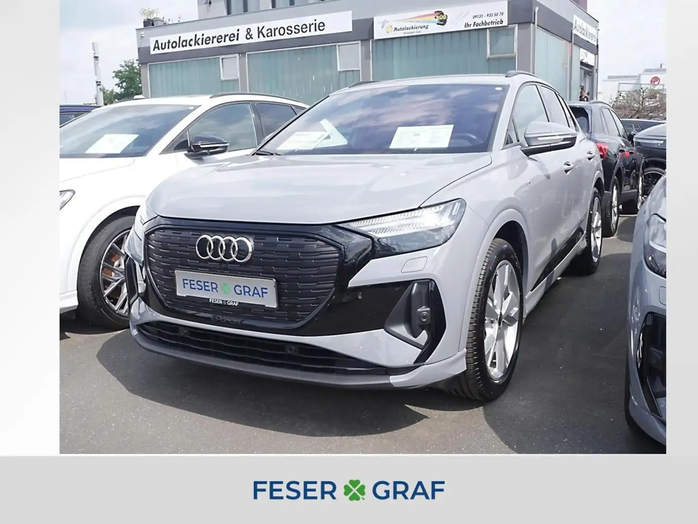 Audi Q4 e-tron 45 qu. S line Ext. Matrix Navi RüKa Grau - 1