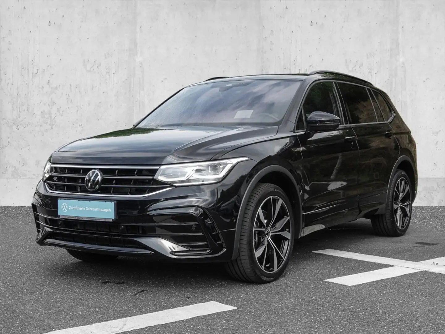 Volkswagen Tiguan Allspace 4Motion R-Line *7Sitzer*PANO*AHK*DCC*HUD* Schwarz - 1