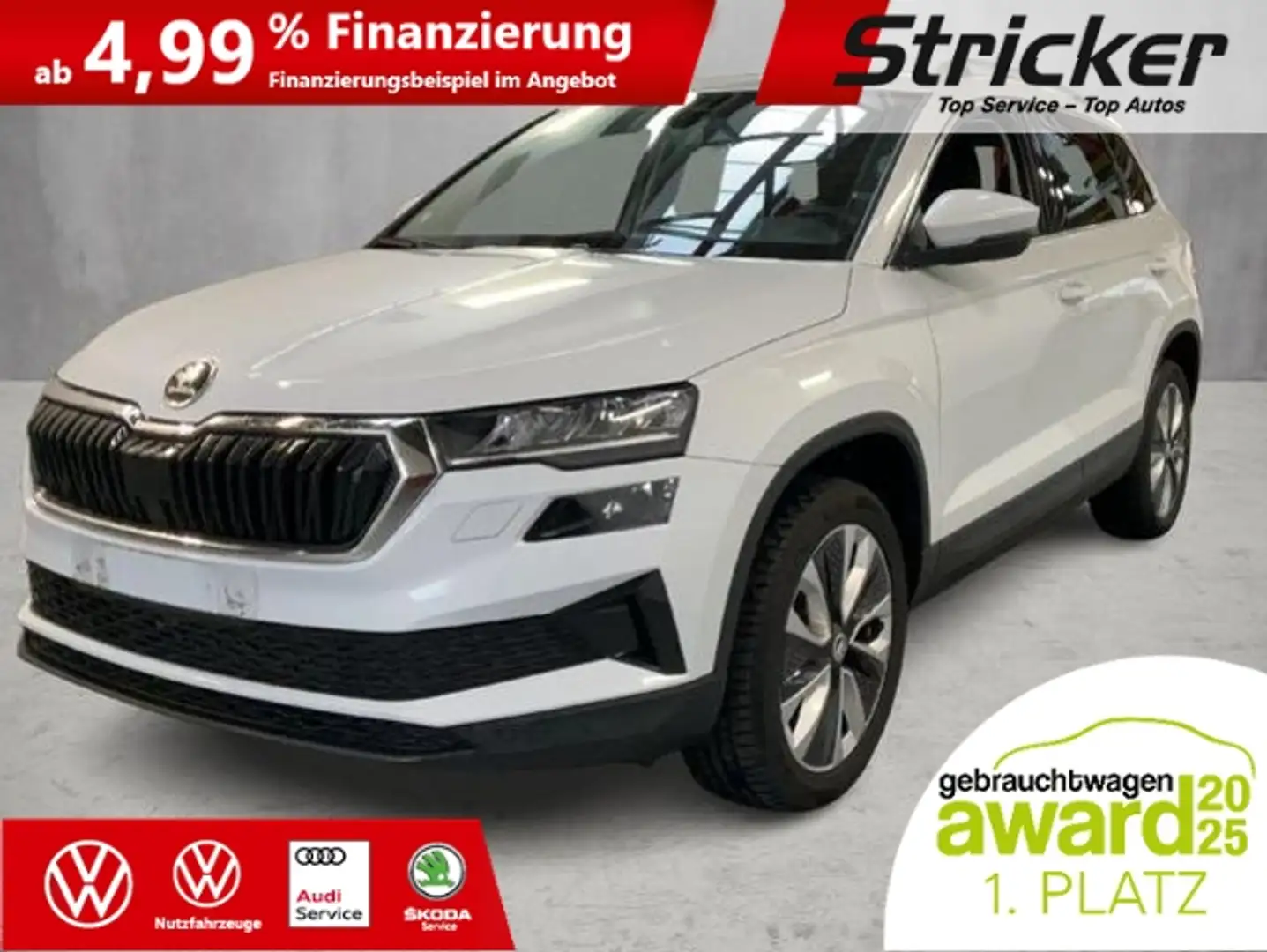 Skoda Karoq Selection 1.0TSI 229,-ohne Anzahlung ACC Sitzheiz Weiß - 2